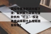 国投中鲁净利润大幅下滑：盈利能力孱弱为借款机构“打工” 投资者提问采取什么措施回报股东？