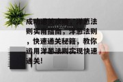 成功通关攻略,洋葱法则实用指南,洋葱法则,快速通关秘籍,教你运用洋葱法则实现快速通关!