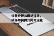 流量分析与网站优化，揭秘如何提升网站流量