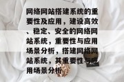 网络网站搭建系统的重要性及应用,建设高效、稳定、安全的网络网站系统,重要性与应用场景分析,搭建网络网站系统,其重要性与应用场景分析 网络网站搭建系统的重要性及应用,建设高效、稳定、安全的网络网站系统,重要性与应用场景分析,搭建网络网站系统,其重要性与应用场景分析