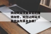 揭秘网站流量背后的赚钱秘密,如何让网站流量转化为真金白银? 揭秘网站流量背后的赚钱秘密,如何让网站流量转化为真金白银?