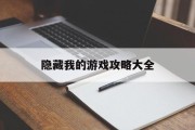 隐藏我的游戏攻略大全