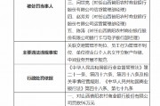 山西昔阳农村商业银行被罚96万元:因关联交易管理不到位 员工行为管理不到位等 山西昔阳农村商业银行被罚96万元:因关联交易管理不到位 员工行为管理不到位等