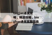 tingjan通关攻略，畅游攻略，binghan通关完整指南