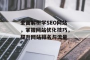 全面解析学SEO网站,掌握网站优化技巧,提升网站排名与流量 全面解析学SEO网站,掌握网站优化技巧,提升网站排名与流量