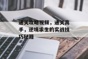 通关攻略视频,通关高手,逆境求生的实战技巧秘籍 通关攻略视频,通关高手,逆境求生的实战技巧秘籍