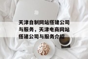 天津自制网站搭建公司与服务，天津电商网站搭建公司与服务介绍