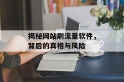 揭秘网站刷流量软件,背后的真相与风险 揭秘网站刷流量软件,背后的真相与风险