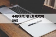 手机模拟飞行游戏攻略游戏 手机模拟飞行游戏攻略游戏