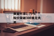赛富时涨1.79% 股价突破300美元大关 赛富时涨1.79% 股价突破300美元大关