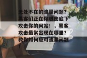 无处不在的流量问题?黑客们正在你眼皮底下攻击你的网站!,黑客攻击最常出现在哪里?教你如何应对流量问题! 无处不在的流量问题?黑客们正在你眼皮底下攻击你的网站!,黑客攻击最常出现在哪里?教你如何应对流量问题!