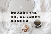 新网站如何进行SEO优化,全方位攻略助你快速提升排名 新网站如何进行SEO优化,全方位攻略助你快速提升排名