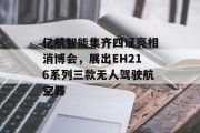 亿航智能集齐四证亮相消博会,展出EH216系列三款无人驾驶航空器 亿航智能集齐四证亮相消博会,展出EH216系列三款无人驾驶航空器