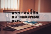 北交所市场表现活跃 北证50指数月内涨幅超23% 北交所市场表现活跃 北证50指数月内涨幅超23%