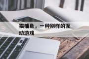 猫捕鱼,一种别样的互动游戏 猫捕鱼,一种别样的互动游戏