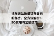 揭秘网站流量猛涨背后的秘密,全方位解析SEO策略与营销技巧 揭秘网站流量猛涨背后的秘密,全方位解析SEO策略与营销技巧