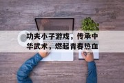 功夫小子游戏,传承中华武术,燃起青春热血 功夫小子游戏,传承中华武术,燃起青春热血