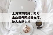 上海SEO网站,助力企业提升网络曝光度,抢占市场先机 上海SEO网站,助力企业提升网络曝光度,抢占市场先机