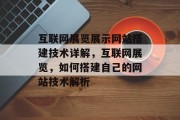 互联网展览展示网站搭建技术详解,互联网展览,如何搭建自己的网站技术解析 互联网展览展示网站搭建技术详解,互联网展览,如何搭建自己的网站技术解析