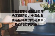 丰县网站搭建企业的成功案例研究,丰县企业网站搭建案例成功展示,电商转型的典范 丰县网站搭建企业的成功案例研究,丰县企业网站搭建案例成功展示,电商转型的典范