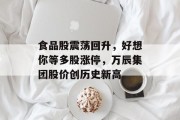 食品股震荡回升,好想你等多股涨停,万辰集团股价创历史新高 食品股震荡回升,好想你等多股涨停,万辰集团股价创历史新高