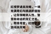 红楼梦通关攻略，一场充满奇幻与挑战的冒险，让你领略到人性、智慧和命运的交汇之处。，奇境寻宝，红楼梦手游闯关攻略