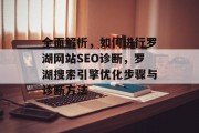 全面解析,如何进行罗湖网站SEO诊断,罗湖搜索引擎优化步骤与诊断方法 全面解析,如何进行罗湖网站SEO诊断,罗湖搜索引擎优化步骤与诊断方法