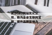 长沙SEO网站优化公司，助力企业互联网营销，提升品牌影响力