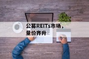公募REITs市场,量价齐升 公募REITs市场,量价齐升