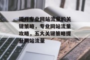 提升专业网站流量的关键策略,专业网站流量攻略,五大关键策略提升网站流量 提升专业网站流量的关键策略,专业网站流量攻略,五大关键策略提升网站流量
