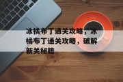冰橘布丁通关攻略，冰橘布丁通关攻略，破解新关秘籍