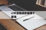 cf手游挑战武器哪个最强 cf手游挑战武器哪个最强