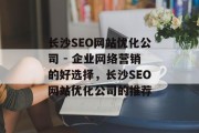 长沙SEO网站优化公司 - 企业网络营销的好选择，长沙SEO网站优化公司的推荐