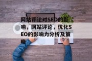网站评论对SEO的影响,网站评论,优化SEO的影响力分析及策略 网站评论对SEO的影响,网站评论,优化SEO的影响力分析及策略