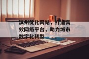 滨州优化网站，打造高效网络平台，助力城市数字化转型