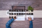 揭秘网站流量红利,如何抓住互联网时代的黄金机遇 揭秘网站流量红利,如何抓住互联网时代的黄金机遇
