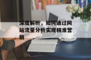 深度解析，如何通过网站流量分析实现精准营销