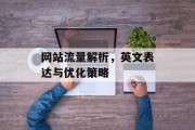 网站流量解析，英文表达与优化策略