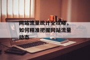 网站流量统计全攻略,如何精准把握网站流量动态 网站流量统计全攻略,如何精准把握网站流量动态