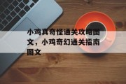 小鸡真奇怪通关攻略图文,小鸡奇幻通关指南图文 小鸡真奇怪通关攻略图文,小鸡奇幻通关指南图文