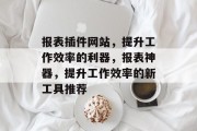 报表插件网站,提升工作效率的利器,报表神器,提升工作效率的新工具推荐 报表插件网站,提升工作效率的利器,报表神器,提升工作效率的新工具推荐