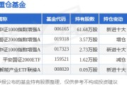 1月2日电科数字跌6.90%,建信中证1000指数增强A基金重仓该股 1月2日电科数字跌6.90%,建信中证1000指数增强A基金重仓该股