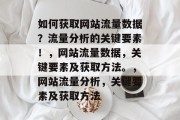 如何获取网站流量数据?流量分析的关键要素!,网站流量数据,关键要素及获取方法。,网站流量分析,关键要素及获取方法 如何获取网站流量数据?流量分析的关键要素!,网站流量数据,关键要素及获取方法。,网站流量分析,关键要素及获取方法