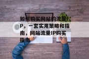 如何购买网站的流量IP,一套实用策略和指南,网站流量IP购买指南 如何购买网站的流量IP,一套实用策略和指南,网站流量IP购买指南
