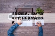 流量费网站,揭秘互联网时代下的新型商业模式 流量费网站,揭秘互联网时代下的新型商业模式