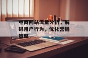 电商网站流量分析,解码用户行为,优化营销策略 电商网站流量分析,解码用户行为,优化营销策略