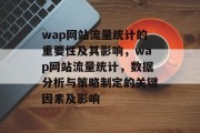 wap网站流量统计的重要性及其影响,wap网站流量统计,数据分析与策略制定的关键因素及影响 wap网站流量统计的重要性及其影响,wap网站流量统计,数据分析与策略制定的关键因素及影响