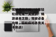 驾驶通关攻略,让你轻松应对每一关挑战!畅游通关之路,驾驶必备攻略,轻松应对各类关卡挑战!