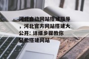 河北自动网站搭建指导，河北官方网站搭建大公开: 详细步骤教你轻松搭建网站