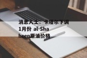 消息人士:卡塔尔下调1月份 al-Shaheen原油价格 消息人士:卡塔尔下调1月份 al-Shaheen原油价格